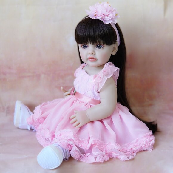 55 cm Babylistic Soft Silicone Vinyl Talking Reborn Doll very realistic - Picture 2 of 6